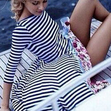 womens-sexy-boho-slim-stripe-floral-asymmetrical-dress-half-sleeve-beach-casual-dresses BBL