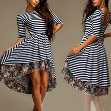 womens-sexy-boho-slim-stripe-floral-asymmetrical-dress-half-sleeve-beach-casual-dresses BBL
