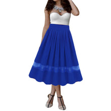 Sexy Women Girl Stretch High Waist Plain Flared Pleated Long Maxi Skirt Beauty Beast romance Pure Skirts