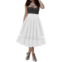 Sexy Women Girl Stretch High Waist Plain Flared Pleated Long Maxi Skirt Beauty Beast romance Pure Skirts