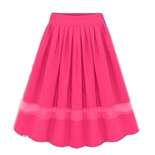Sexy Women Girl Stretch High Waist Plain Flared Pleated Long Maxi Skirt Beauty Beast romance Pure Skirts