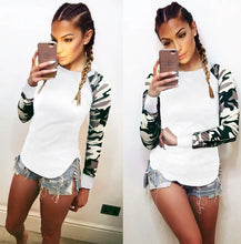 TShirt Feminina Ladies Women's Camouflage Army Long Sleeve Tops T-Shirts Casual Women's Tees LX073