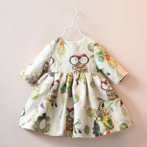 toddler-2-6years-infant-baby-girls-dress-half-sleeve-owl-pattern-high-waist-dresses BBL