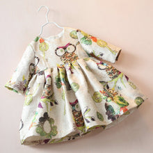 toddler-2-6years-infant-baby-girls-dress-half-sleeve-owl-pattern-high-waist-dresses BBL