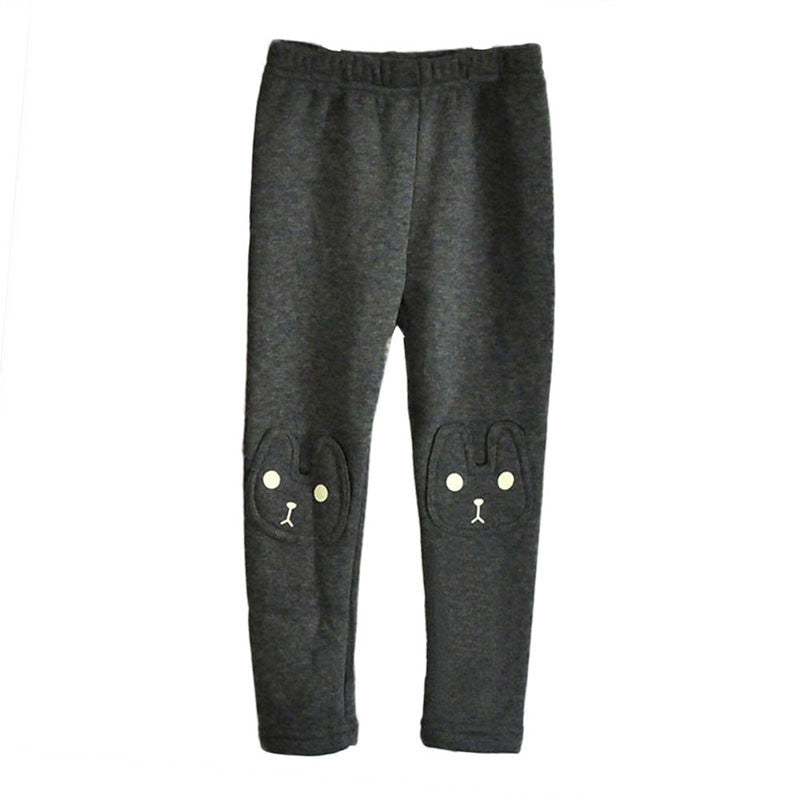 toddler-child-cozy-animal-printed-leggings-girls-pants-baby-fleece-trousers-new-py5 BBL