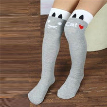 toddlers-kids-girls-knee-high-socks-school-cotton-tights-striped-stockings-for-girls-1-8years BBL