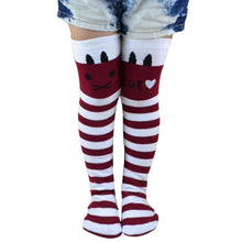 toddlers-kids-girls-knee-high-socks-school-cotton-tights-striped-stockings-for-girls-1-8years BBL