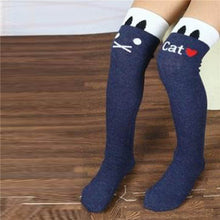 toddlers-kids-girls-knee-high-socks-school-cotton-tights-striped-stockings-for-girls-1-8years BBL