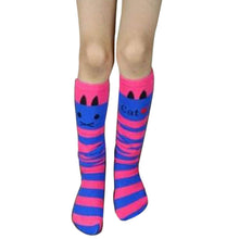 toddlers-kids-girls-knee-high-socks-school-cotton-tights-striped-stockings-for-girls-1-8years BBL