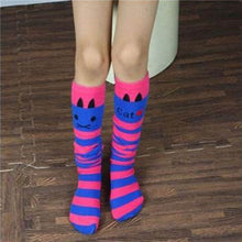 toddlers-kids-girls-knee-high-socks-school-cotton-tights-striped-stockings-for-girls-1-8years BBL