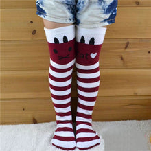 toddlers-kids-girls-knee-high-socks-school-cotton-tights-striped-stockings-for-girls-1-8years BBL