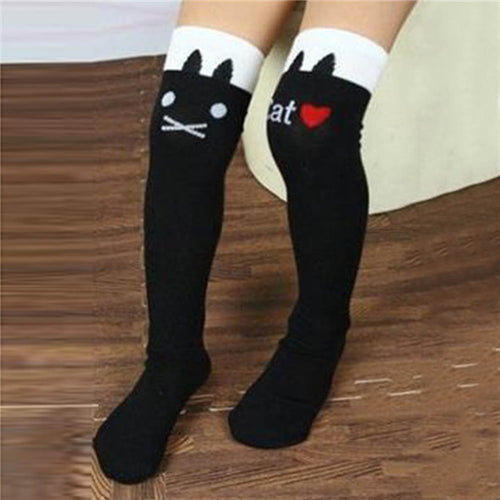 toddlers-kids-girls-knee-high-socks-school-cotton-tights-striped-stockings-for-girls-1-8years BBL