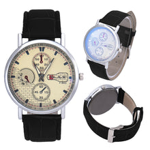 Retro Men's Leather Band Sport Analog Quartz Watch Simple Business Military Wristwatches Classics Dress Watches OC8