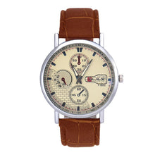 Retro Men's Leather Band Sport Analog Quartz Watch Simple Business Military Wristwatches Classics Dress Watches OC8