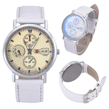 Retro Men's Leather Band Sport Analog Quartz Watch Simple Business Military Wristwatches Classics Dress Watches OC8