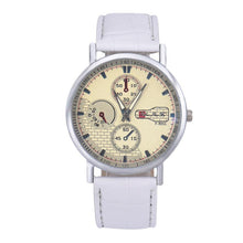 Retro Men's Leather Band Sport Analog Quartz Watch Simple Business Military Wristwatches Classics Dress Watches OC8