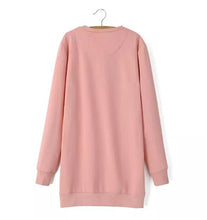 Trendy Ball & Letter Print Pink Long Pullover Sweatshirt Women's O neck Long Sleeve Casual Jumper Hoodies Sweats Tops