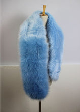 Trendy Hariy Shaggy Faux Fox Fur Warm Long Scarf Collar Women Faux Fur Collar Shawl Cap Scarves 16 Colors