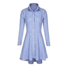 trendy-women-lapel-button-down-casual-mini-dress-t-shirt-top-s-m-l-xl-ly3 BBL