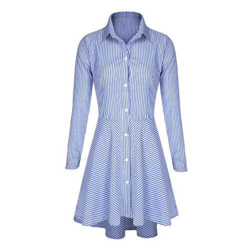 trendy-women-lapel-button-down-casual-mini-dress-t-shirt-top-s-m-l-xl-ly3 BBL