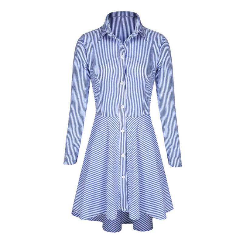 trendy-women-lapel-button-down-casual-mini-dress-t-shirt-top-s-m-l-xl-ly3 BBL