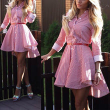 trendy-women-lapel-button-down-casual-mini-dress-t-shirt-top-s-m-l-xl-ly3 BBL