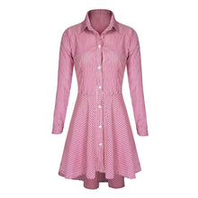 trendy-women-lapel-button-down-casual-mini-dress-t-shirt-top-s-m-l-xl-ly3 BBL