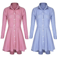 trendy-women-lapel-button-down-casual-mini-dress-t-shirt-top-s-m-l-xl-ly3 BBL
