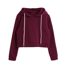 truien-dames-ladies-cropped-hoodies-short-sweatshirts-women-solid-long-sleeve-self-tie-pullover-hooded-tops-plus-size-tracksuit BBL