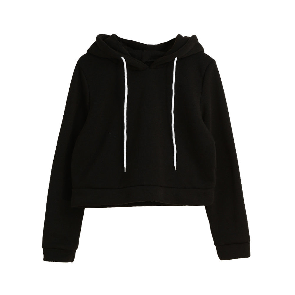 truien-dames-ladies-cropped-hoodies-short-sweatshirts-women-solid-long-sleeve-self-tie-pullover-hooded-tops-plus-size-tracksuit BBL