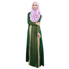 ukraine-fashion-women-muslim-maxi-dress-contrastcolor-patchwork-long-sleeve-abaya-kaftan-islamic-indonesia-robe-long-dress BBL