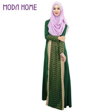 ukraine-fashion-women-muslim-maxi-dress-contrastcolor-patchwork-long-sleeve-abaya-kaftan-islamic-indonesia-robe-long-dress BBL