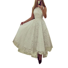 Vestidos Longs Black And White Sexy Women Sleeveless Prom Ball Party Long Maxi Long Lace Dress Q0081