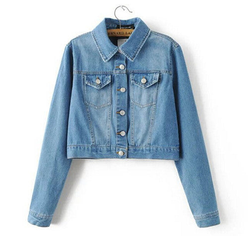 Vintage Embroidery Rose Flower Embroidery Denim Jacket Women Single Buttons Bomber Jacket Coat Femme Jean Outerwear
