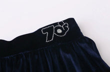 Vintage Hepburn Velvet High Waist Midi Pleated Skirt Woman A line Skater Long Swing Skirts