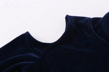 Vintage High neck Off Shoulder Velet T-shirt Women Slim Fit t shirt long sleeve tee Tops
