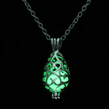 vintage-style-necklace-brass-metal-alloy-collar-luminous-necklace-night-glowing-hollow-waterdrop-pendant-necklace-18in-chain BBL