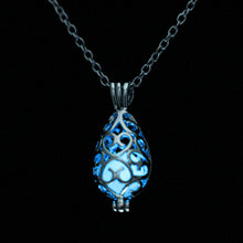 vintage-style-necklace-brass-metal-alloy-collar-luminous-necklace-night-glowing-hollow-waterdrop-pendant-necklace-18in-chain BBL