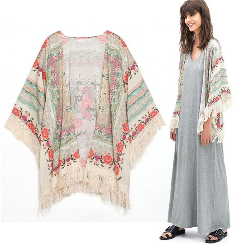 vintage-women-flower-print-tassel-chiffon-coat-tops-kimono-shawl-wrap-cover-up-cardigans BBL