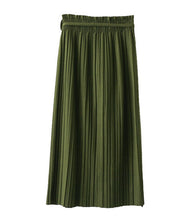 Vintage Wool blend Faux Fur Ball Sashes Midi Long Pleated Skirt Woman High Waist A line Skater Swing Skirts