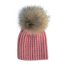 warm-child-baby-girls-boys-knitted-woolen-natural-crochet-ski-kids-beanies-caps-raccoon-fur-pom-bobble-hats BBL