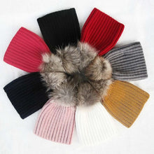 warm-child-baby-girls-boys-knitted-woolen-natural-crochet-ski-kids-beanies-caps-raccoon-fur-pom-bobble-hats BBL