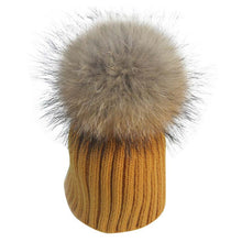 warm-child-baby-girls-boys-knitted-woolen-natural-crochet-ski-kids-beanies-caps-raccoon-fur-pom-bobble-hats BBL