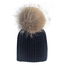 warm-child-baby-girls-boys-knitted-woolen-natural-crochet-ski-kids-beanies-caps-raccoon-fur-pom-bobble-hats BBL