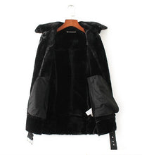 Loose Faux Fur collar Faux Suede Vest Women Adjustable waist Pockets Loose Faux Fur Sleeveless Suit Gilet Waistcoat