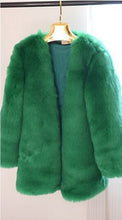Shaggy Furry Faux Fur Coat Woman Keep Warm Embridery Snake O neck Long sleeve Hairy Long Faux Fur Jacket Outwear