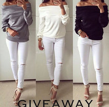 Shirts Tops Full Sleeve Off Shoulder Women's T-Shirt Slash Neck Women's Tops Plus Size Tops&Tees Camisetas LX033