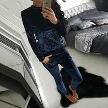 Warm Tracksuit Sets Velvet Long Sleeve Sportsuit Women 2 piece Slim Pants Suits + Hoodies Set Plus Size