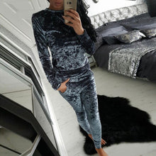 Warm Tracksuit Sets Velvet Long Sleeve Sportsuit Women 2 piece Slim Pants Suits + Hoodies Set Plus Size
