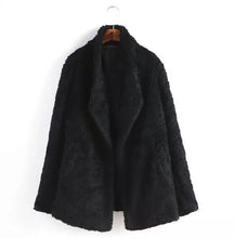 Women's Circle hair Long Hairy Shaggy Faux Fur Coat Long Sleeve Fuzzy Loose Jacket Outerwear